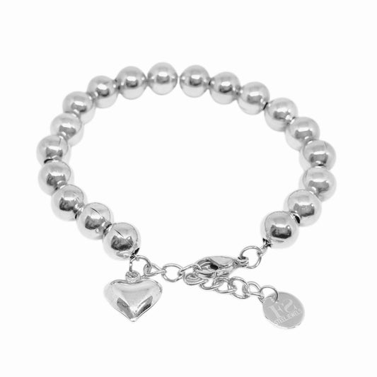 Bracciale sfere richiamo degli angeli con cuore