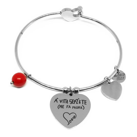 Bracciale personalizzato con perlina e pendente