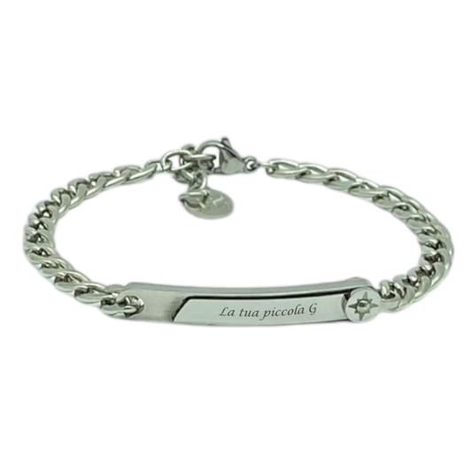 Bracciale acciaio personalizzabile