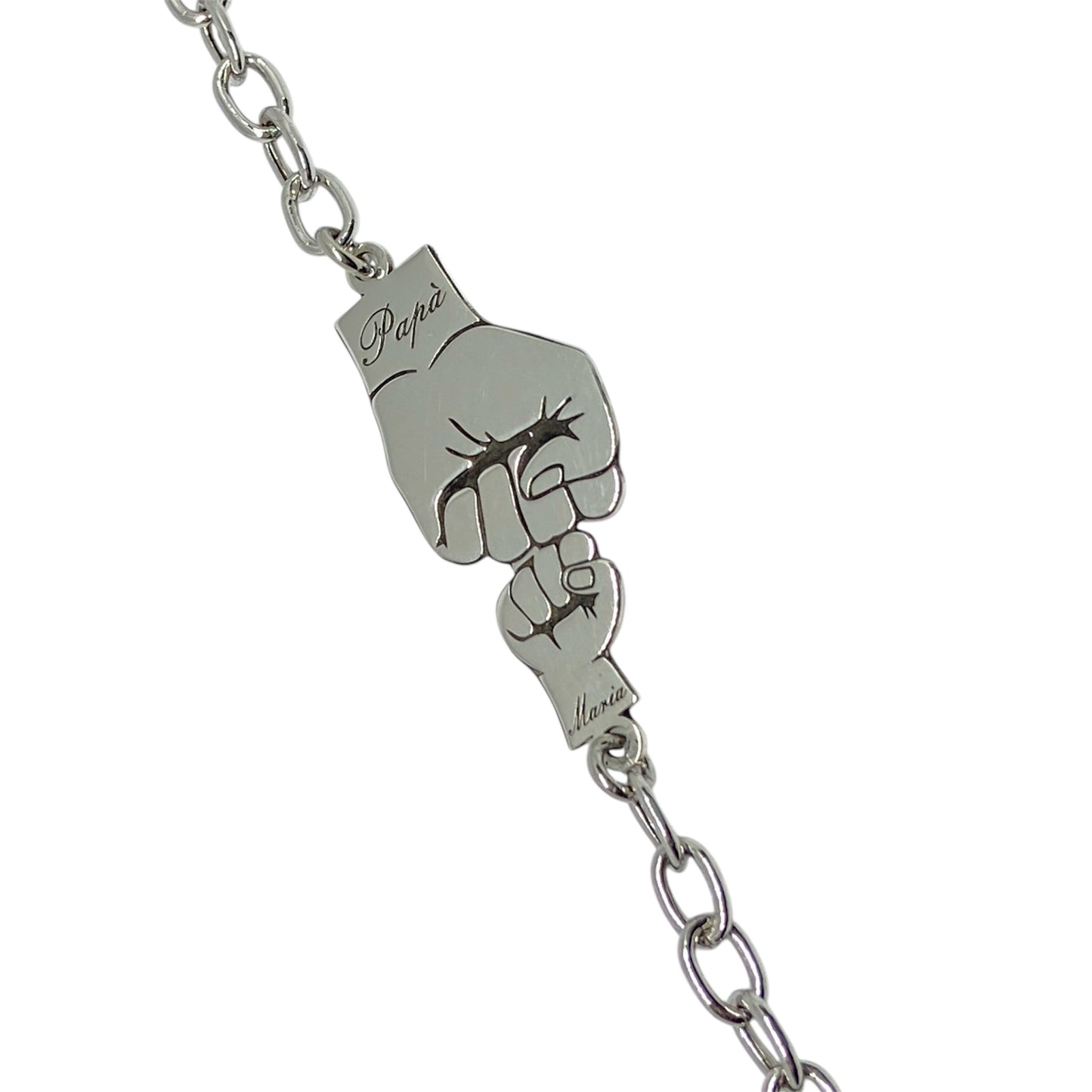 Bracciale pugno in argento 925