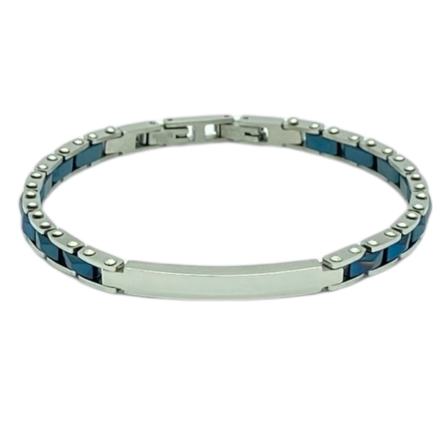 Bracciale acciaio e ceramica personalizzabile