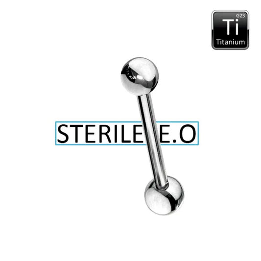 Piercing barbell sterile in titanio classico