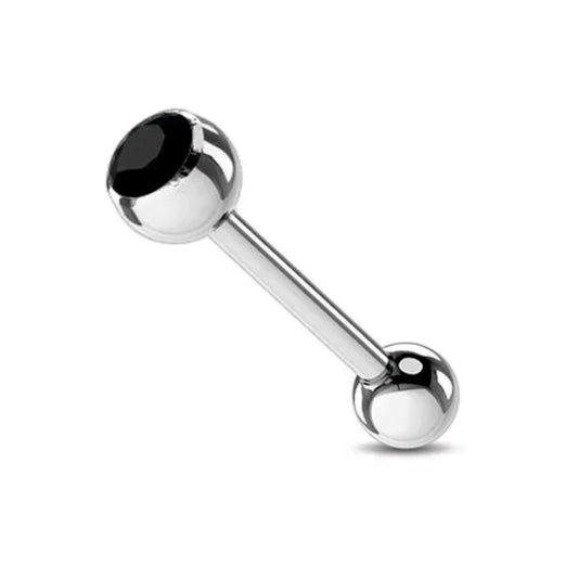 Piercing barbell con pietra incastonata