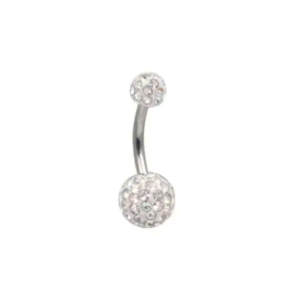 Piercing ombelico con micro-strass