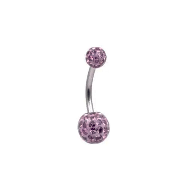 Piercing ombelico con micro-strass